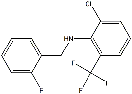 2-chloro-N-[(2-fluorophenyl)methyl]-6-(trifluoromethyl)aniline|