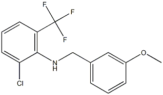 2-chloro-N-[(3-methoxyphenyl)methyl]-6-(trifluoromethyl)aniline Structure