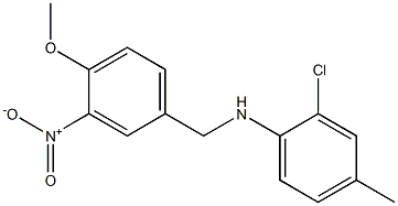 2-chloro-N-[(4-methoxy-3-nitrophenyl)methyl]-4-methylaniline|