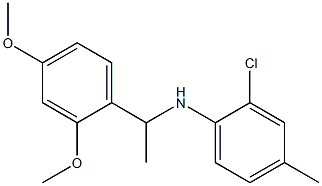 2-chloro-N-[1-(2,4-dimethoxyphenyl)ethyl]-4-methylaniline,,结构式