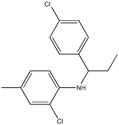 2-chloro-N-[1-(4-chlorophenyl)propyl]-4-methylaniline