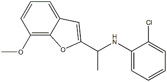 2-chloro-N-[1-(7-methoxy-1-benzofuran-2-yl)ethyl]aniline Structure