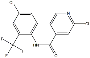 2-chloro-N-[4-chloro-2-(trifluoromethyl)phenyl]pyridine-4-carboxamide