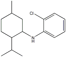 2-chloro-N-[5-methyl-2-(propan-2-yl)cyclohexyl]aniline Structure