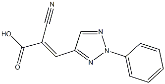 2-cyano-3-(2-phenyl-2H-1,2,3-triazol-4-yl)prop-2-enoic acid