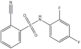 2-cyano-N-(2,4-difluorophenyl)benzenesulfonamide