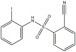 2-cyano-N-(2-iodophenyl)benzene-1-sulfonamide 结构式