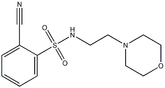 2-cyano-N-(2-morpholin-4-ylethyl)benzenesulfonamide