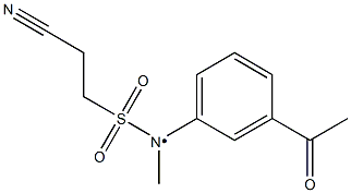 2-cyano-N-(3-acetylphenyl)-N-methylethane-1-sulfonamido