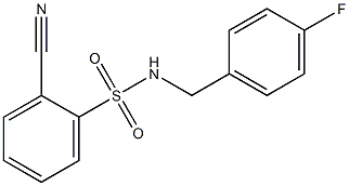 2-cyano-N-(4-fluorobenzyl)benzenesulfonamide