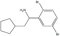 2-cyclopentyl-1-(2,5-dibromophenyl)ethan-1-amine Struktur