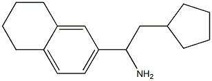 2-cyclopentyl-1-(5,6,7,8-tetrahydronaphthalen-2-yl)ethan-1-amine Struktur