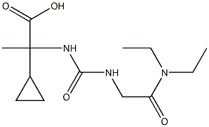 2-cyclopropyl-2-[({[2-(diethylamino)-2-oxoethyl]amino}carbonyl)amino]propanoic acid