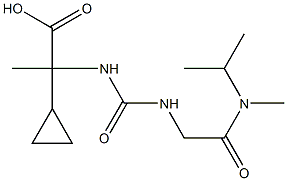 2-cyclopropyl-2-[({[methyl(propan-2-yl)carbamoyl]methyl}carbamoyl)amino]propanoic acid|