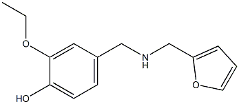 2-ethoxy-4-{[(2-furylmethyl)amino]methyl}phenol Struktur