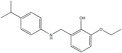 2-ethoxy-6-({[4-(propan-2-yl)phenyl]amino}methyl)phenol Struktur