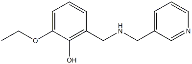 2-ethoxy-6-{[(pyridin-3-ylmethyl)amino]methyl}phenol Structure