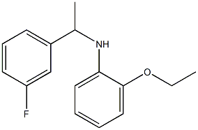 2-ethoxy-N-[1-(3-fluorophenyl)ethyl]aniline 化学構造式