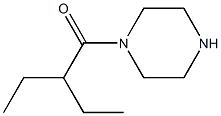 2-ethyl-1-(piperazin-1-yl)butan-1-one Struktur