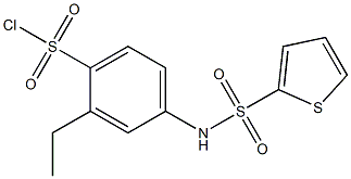 2-ethyl-4-[(thien-2-ylsulfonyl)amino]benzenesulfonyl chloride Structure