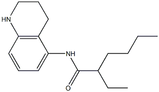 2-ethyl-N-(1,2,3,4-tetrahydroquinolin-5-yl)hexanamide Structure