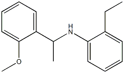 2-ethyl-N-[1-(2-methoxyphenyl)ethyl]aniline Struktur