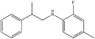 2-fluoro-4-methyl-N-(2-phenylpropyl)aniline Struktur