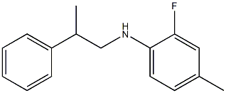 2-fluoro-4-methyl-N-(2-phenylpropyl)aniline,,结构式