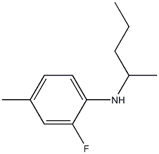 2-fluoro-4-methyl-N-(pentan-2-yl)aniline Struktur