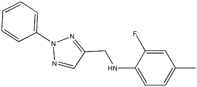 2-fluoro-4-methyl-N-[(2-phenyl-2H-1,2,3-triazol-4-yl)methyl]aniline Structure