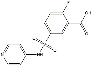 2-fluoro-5-(pyridin-4-ylsulfamoyl)benzoic acid|