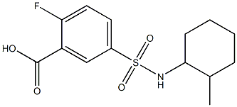 2-fluoro-5-[(2-methylcyclohexyl)sulfamoyl]benzoic acid