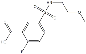 2-fluoro-5-{[(2-methoxyethyl)amino]sulfonyl}benzoic acid