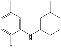 2-fluoro-5-methyl-N-(3-methylcyclohexyl)aniline Structure