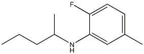 2-fluoro-5-methyl-N-(pentan-2-yl)aniline Structure