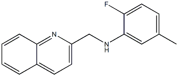 2-fluoro-5-methyl-N-(quinolin-2-ylmethyl)aniline Structure