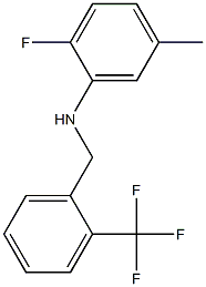 2-fluoro-5-methyl-N-{[2-(trifluoromethyl)phenyl]methyl}aniline|