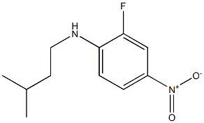 2-fluoro-N-(3-methylbutyl)-4-nitroaniline 结构式
