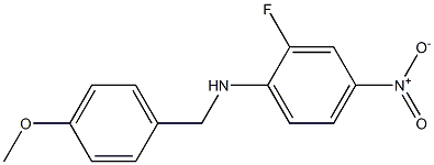 2-fluoro-N-[(4-methoxyphenyl)methyl]-4-nitroaniline Structure