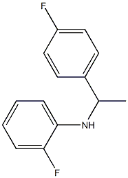 2-fluoro-N-[1-(4-fluorophenyl)ethyl]aniline Struktur