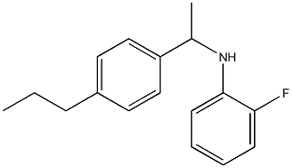 2-fluoro-N-[1-(4-propylphenyl)ethyl]aniline Structure