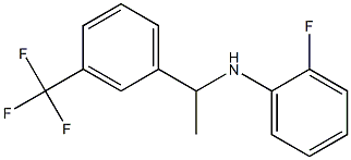 2-fluoro-N-{1-[3-(trifluoromethyl)phenyl]ethyl}aniline,,结构式