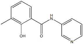 2-hydroxy-3-methyl-N-(pyridin-3-yl)benzamide,,结构式