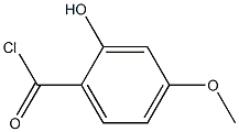 2-hydroxy-4-methoxybenzoyl chloride 化学構造式