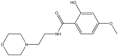 2-hydroxy-4-methoxy-N-[2-(morpholin-4-yl)ethyl]benzamide 化学構造式