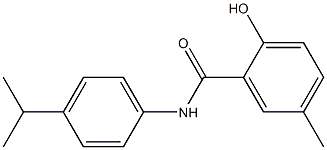 2-hydroxy-5-methyl-N-[4-(propan-2-yl)phenyl]benzamide Struktur