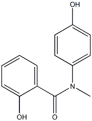2-hydroxy-N-(4-hydroxyphenyl)-N-methylbenzamide,,结构式