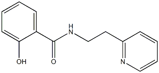 2-hydroxy-N-[2-(pyridin-2-yl)ethyl]benzamide,,结构式