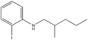 2-iodo-N-(2-methylpentyl)aniline Struktur