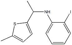 2-iodo-N-[1-(5-methylthiophen-2-yl)ethyl]aniline 结构式